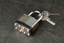 padlock and key